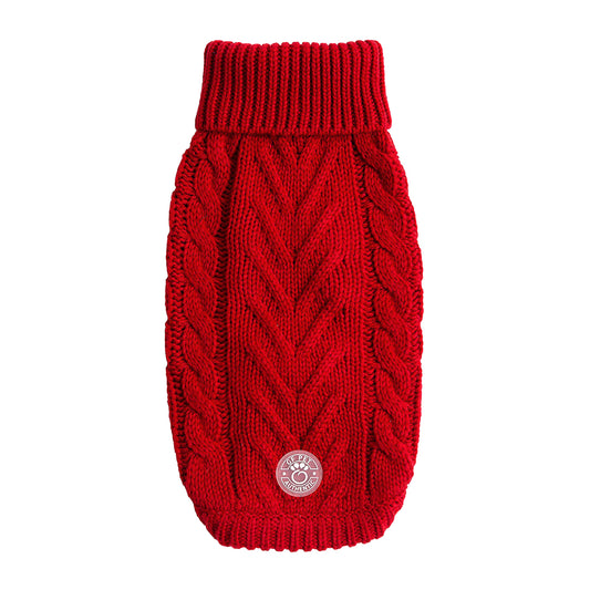 Cozy Canine Turtleneck - GF Pet Red Chalet Sweater