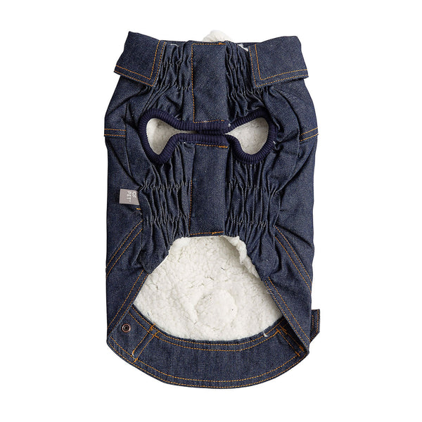 Denim Dominance - GF PET Sherpa-Lined Jacket